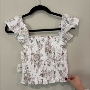 Altard State Smocked Floral Tank Top